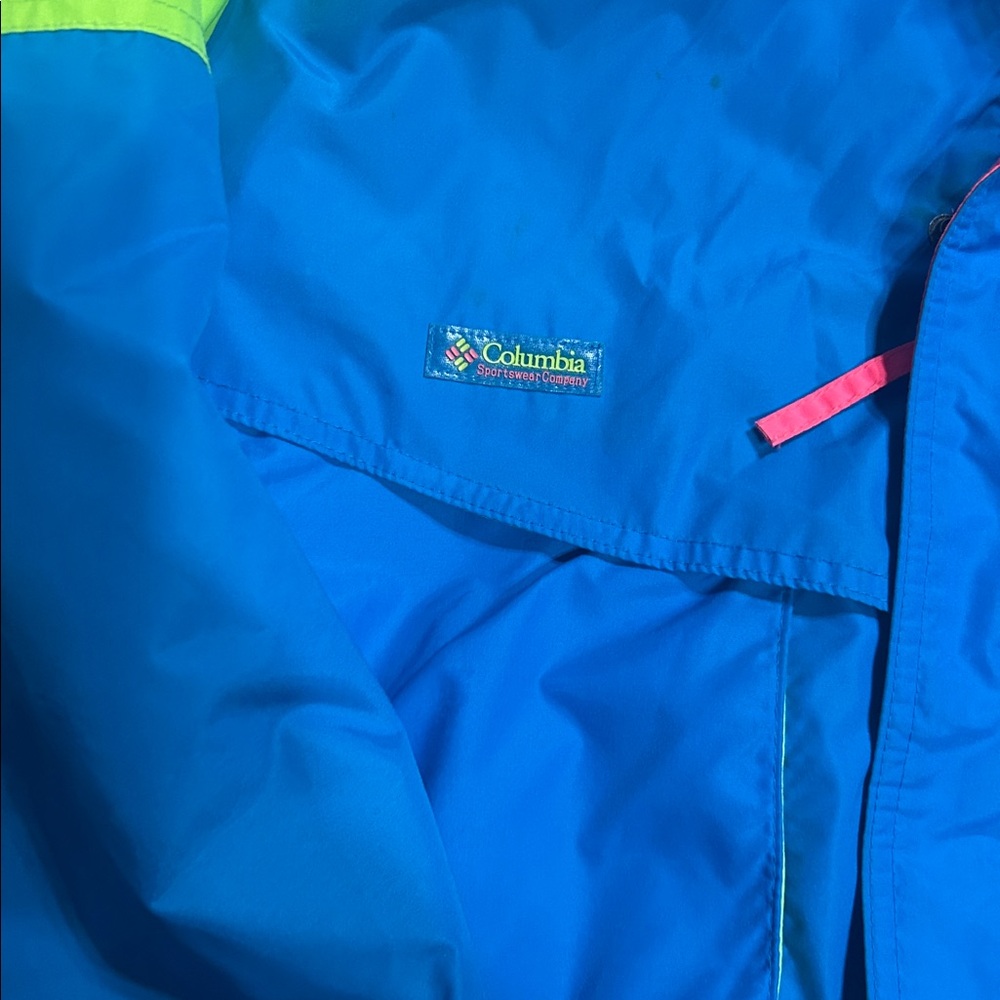 Vtg 80s 90s Columbia Ski Jacket 3 in 1  Snowboard Neon Pink Glow Coat men’s med. - Picture 3 of 9